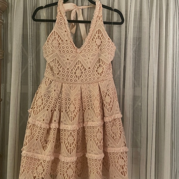 Ina Dresses & Skirts - Lace Pink Dress